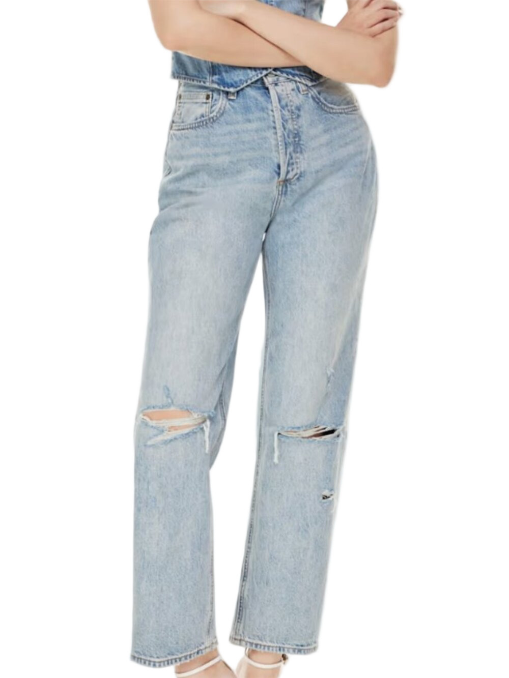 Denim Forum Artizia The Joni High Rise Loose 90s Y2K style SZ 27